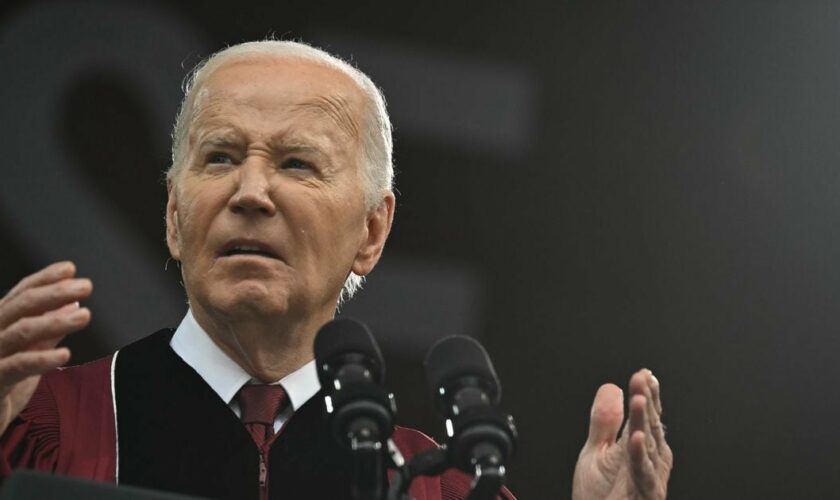 Le président américain Joe Biden au Morehouse College à Atlanta, le 19 mai 2024