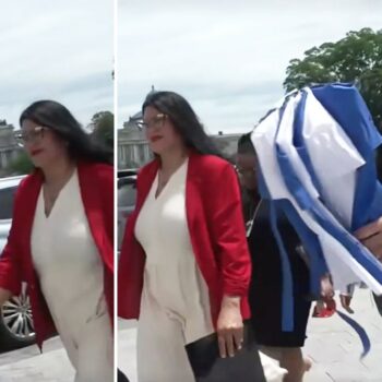 Hill aide interferes with Fox News camera crew during Tlaib interview