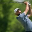 Scottie Scheffler watches his tee shot on the fifth hole during the final round of the PGA Championship golf tournament at the Valhalla Golf Club, Sunday, May 19, 2024, in Louisville, Ky. (AP Photo/Jon Cherry)