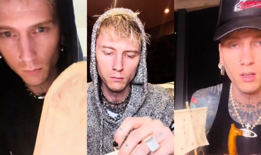 Fans speculate Machine Gun Kelly dedicated his first wood carving to Megan Fox lost pregnancy