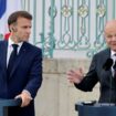 Le chancelier allemand Olaf Scholz et le président français Emmanuel Macron au palais Schloss Meseberg, dans l'est de l'Allemagne, le 28 mai 2024