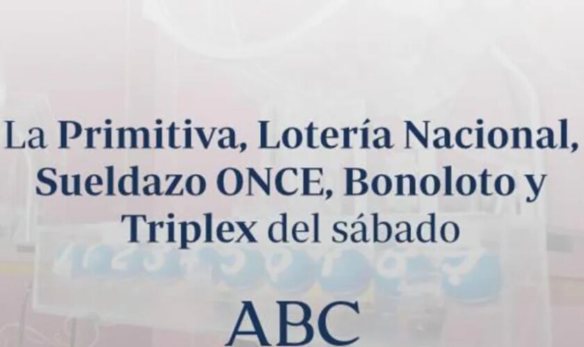 Todos los resultados de las loterías que se celebran el sábado sábado, 4 de mayo de 2024: Euromillones, Cuponazo ONCE, Bonoloto, Triplex y Eurojackpot