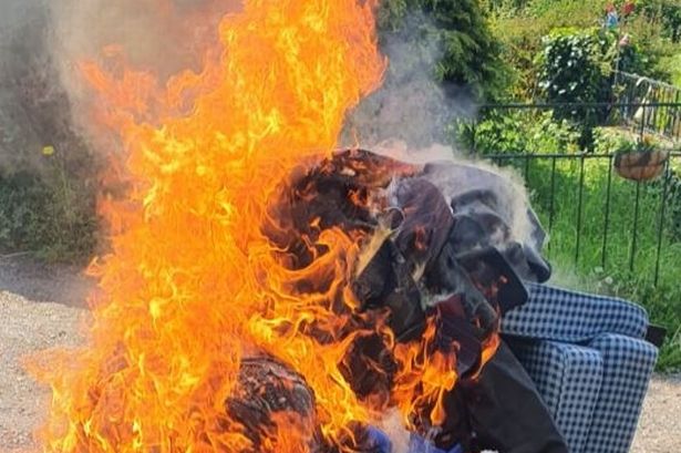 Woman burns husband's clothes after he starts relationship with her best friend