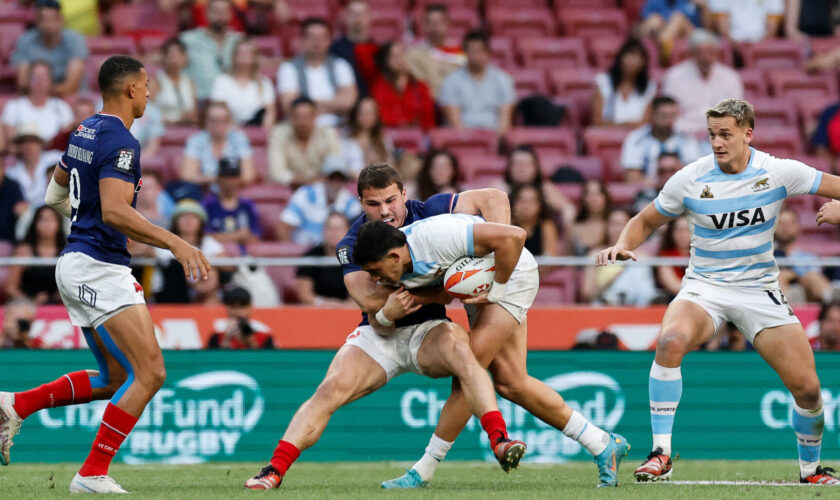 En rugby à VII, Antoine Dupont et ses coéquipiers à nouveau en or à deux mois des JO