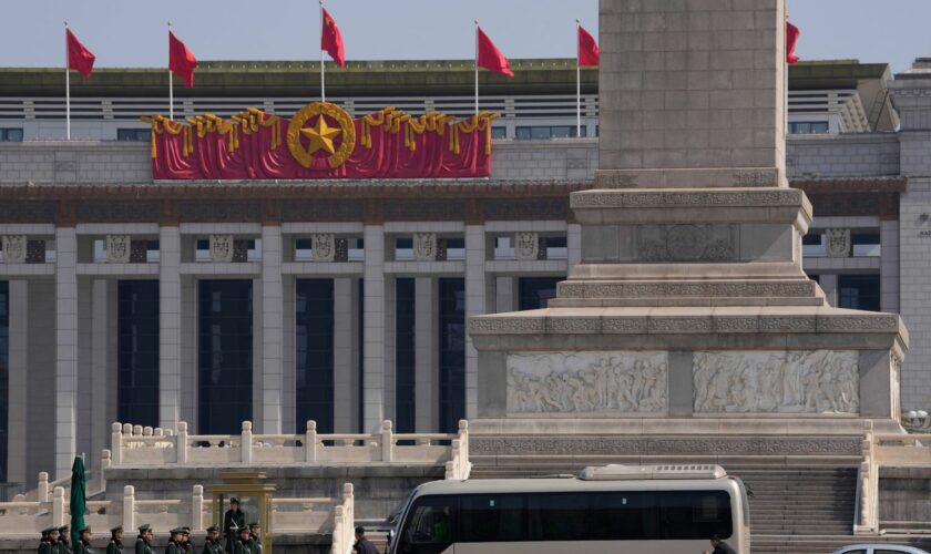 The Great Hall of the People in Beijin. Pic: AP Photo/Ng Han Guan