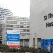 The front of St Thomas' Hospital, which is one of the hospitals hit by a major cyber attack. Pic: AP