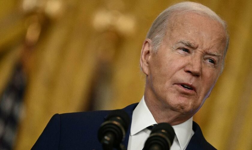 Joe Biden lors d'un discours à la Maison Blanche à Washington, le 4 juin 2024