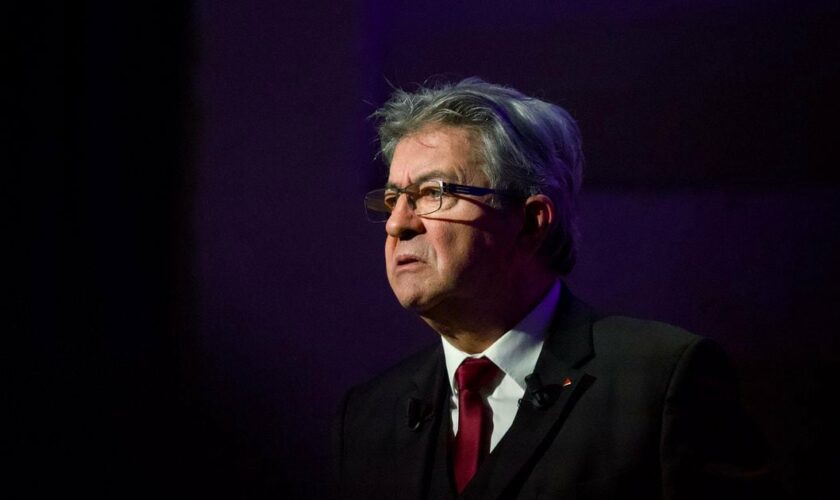 Jean-Luc Mélenchon en meeting le 14 décembre 2023 à Rennes.