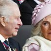 King Charles III and Queen Camilla in the Royal Box at the UK's national commemorative event for the 80th anniversary of D-Day, hosted by the Ministry of Defence on Southsea Common in Portsmouth, Hampshire. Picture date: Wednesday June 5, 2024. PA Photo. See PA story MEMORIAL DDay. Photo credit should read: Dylan Martinez/PA Wire