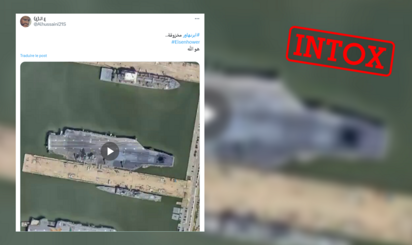 Attention à ces images trompeuses sur une supposée frappe houthie sur un porte-avions américain