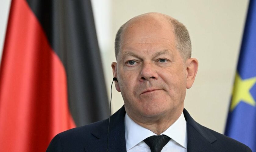 Le chancelier allemand Olaf Scholz le 24 mai 2024 à Berlin