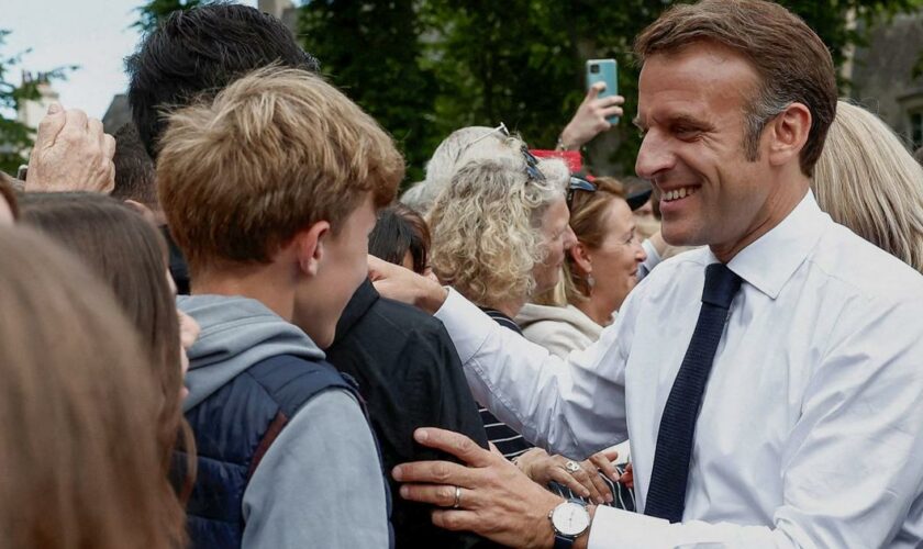 Européennes: Emmanuel Macron achève sa campagne de Normandie