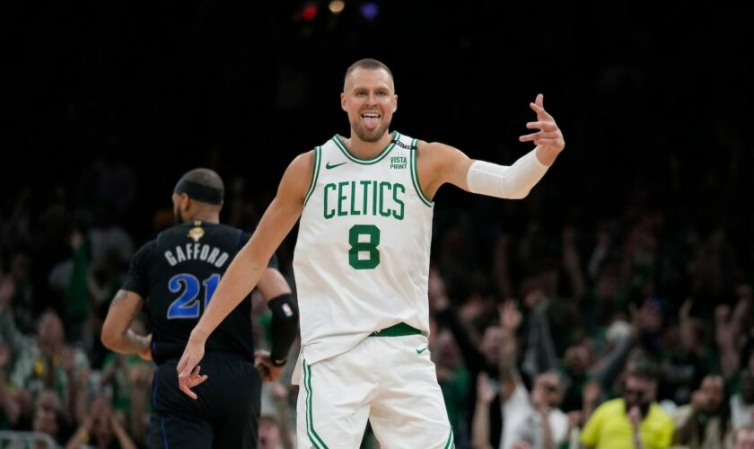 Kristaps Porzingis returns to power Celtics’ blowout in NBA Finals opener