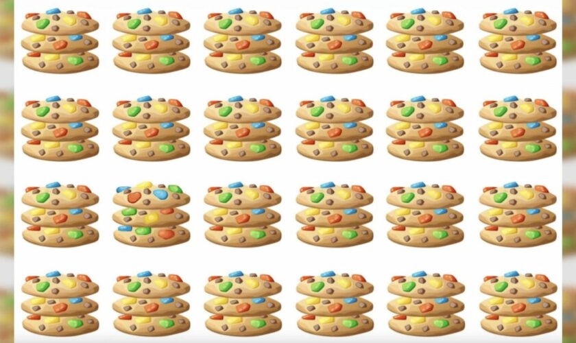 Suchbild: Augentest: Finden Sie den einzigartigen Cookie in 15 Sekunden?