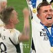 Toni Kroos shares a spine-tingling moment with Real Madrid fans when he's substituted in his last-ever club match - as Spanish giants claim their 15th Champions League after beating Borussia Dortmund 2-0 in the final