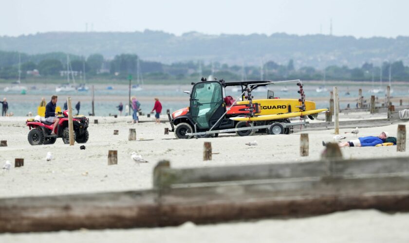 Police have launched an investigation after a teenage boy drowned on a school trip to a seaside beauty spot..The boy from a school in London was airlifted off the beach at West Wittering on Tuesday afternoon..He was confirmed dead at hospital..The boy was part of a group from Uxbridge College who had visited the area for a school trip. Pic: Eddie Mitchell