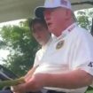 Trump made the comments from a golf buggy at an unidentified locaiton