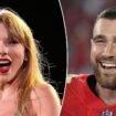 Travis Kelce appears to wipe away tears as Brittany Mahomes comforts him during Taylor Swift Eras Tour stop