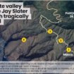 Map shows all Jay Slater's last movements before tragic end in remote valley