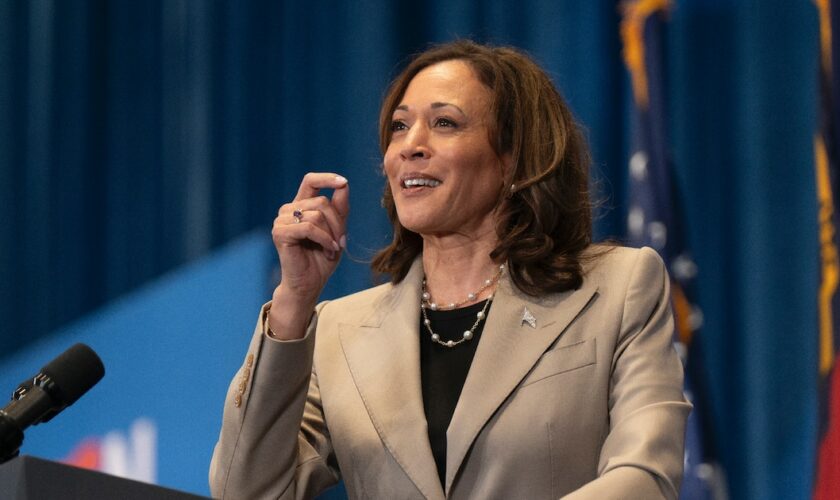 Kamala Harris à Fayetteville, en Caroline du Nord, le 18 juillet 2024