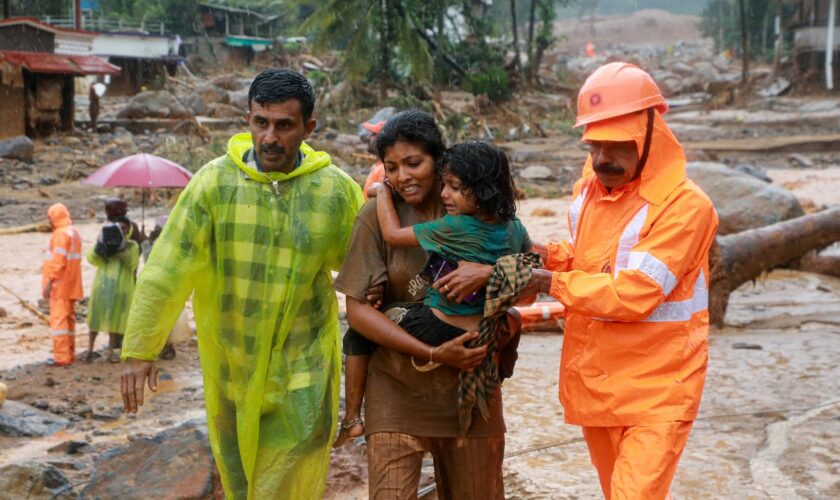 Kerala: Fast 100 Tote nach Erdrutschen in Südindien