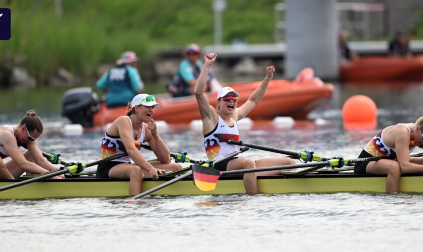 Doppelvierer der Frauen: Deutsche Ruderinnen gewinnen Bronzemedaille