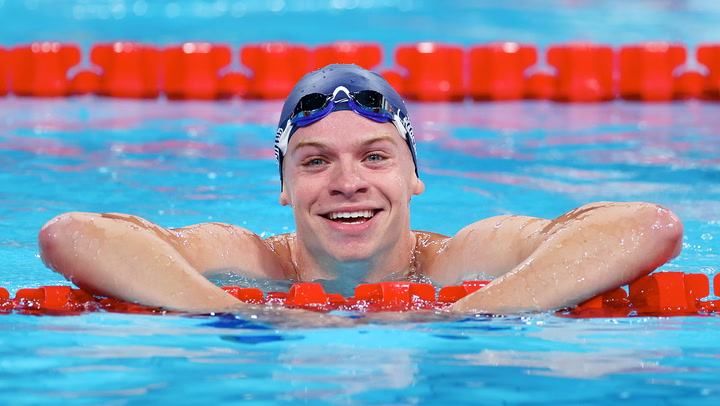 French commentators react as Leon Marchand breaks Olympic record to secure another gold