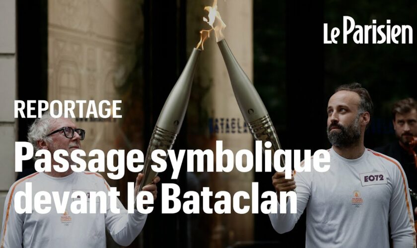 Arthur, rescapé du 13 novembre, a porté la flamme olympique devant le Bataclan