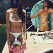 Demi Moore, 61, stuns in tiny white bikini while on grandma duty with little Louetta on family getaway to celebrate daughter Scout's 33rd birthday