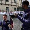 England's stars get a heroes' send-off as they wave farewell to hotel staff ahead of Sunday's huge Euro 2024 final against Spain