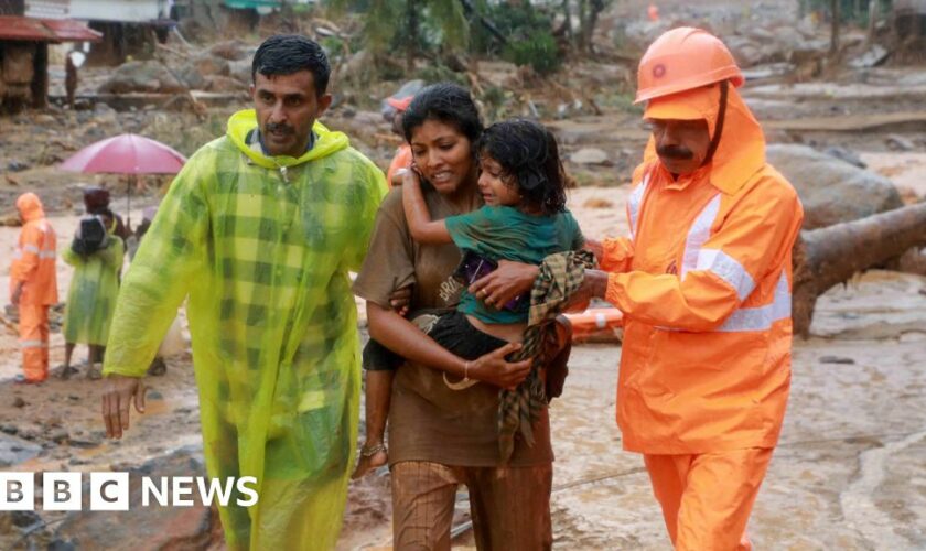 Forty-five killed, dozens trapped in India landslides