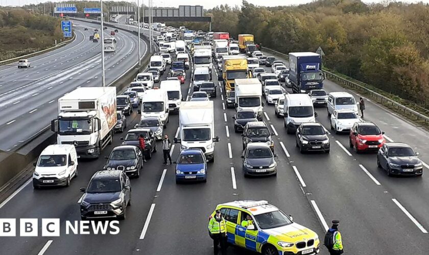 Just Stop Oil protesters jailed after M25 blocked