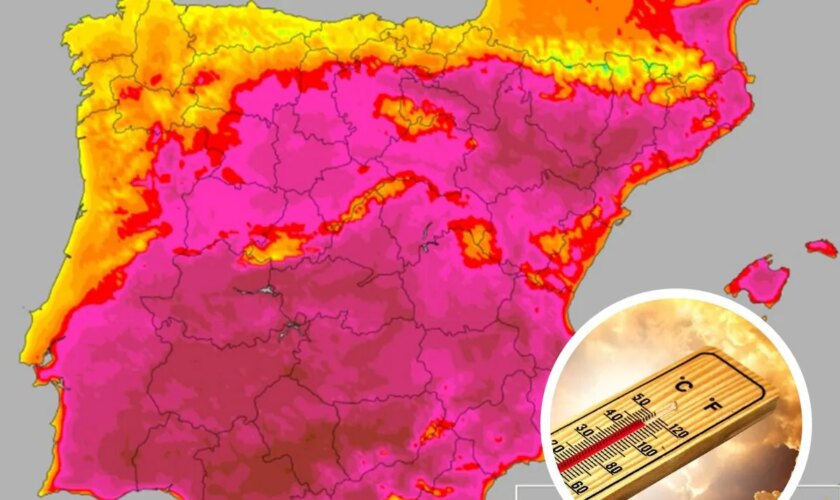 La Aemet avisa del efecto de la ola de calor en España para este fin de semana: temperaturas de 44 grados en estas zonas