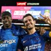 Chelsea's Noni Madueke and Ben Chilwell after a 2-2 draw with League One Wrexham in Chelsea's first US pre-season tour match.