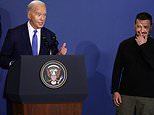 More top Democrats urge Biden to end White House race: Obama is 'privately concerned' after rambling US President calls Zelensky 'Putin' and Kamala Harris 'Trump' in make-or-break press conference, to audible gasps in the room