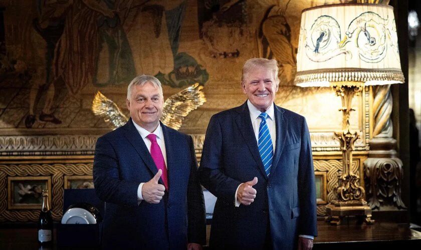 Orban habla sobre "paz" en el encuentro con Trump en Florida, tras verse con Putin