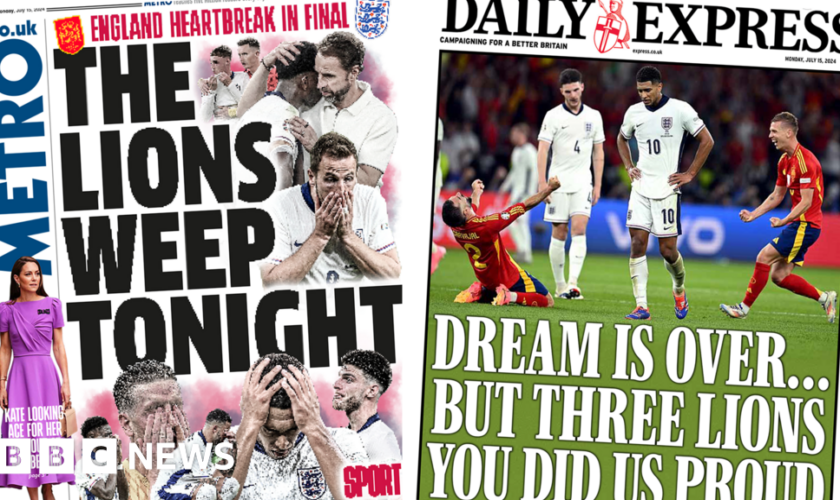 The Papers: 'Lions weep tonight' but team 'did us proud'