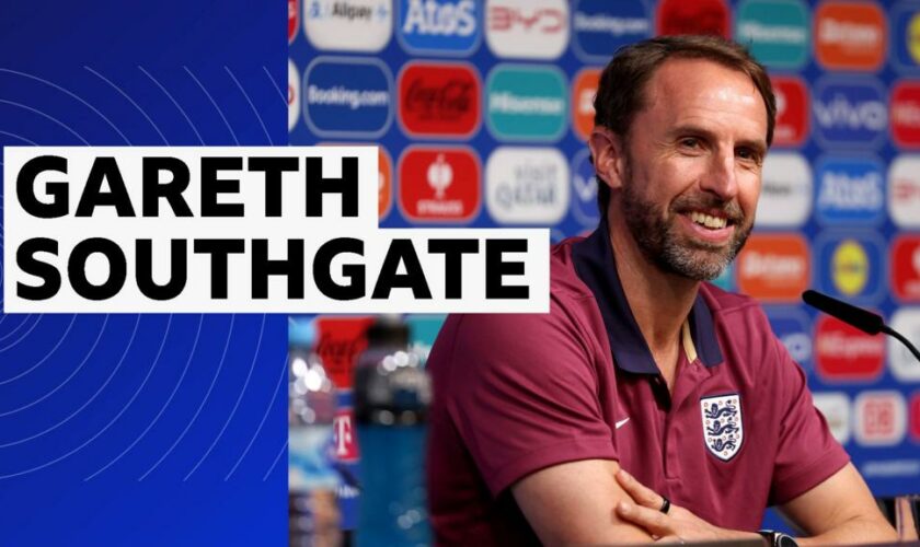 Gareth Southgate at England news conference