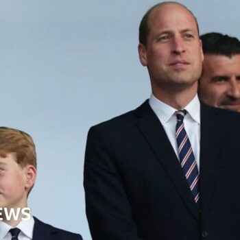 William and George see England heartbreak at Euro 2024 final