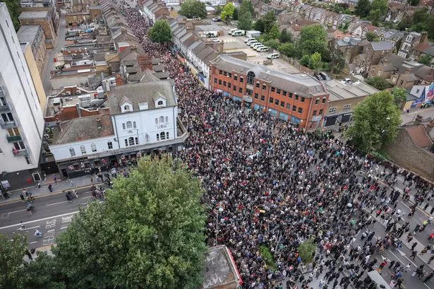 10,000 Walthamstow heroes line streets for protest with heartwarming anti-far-right message