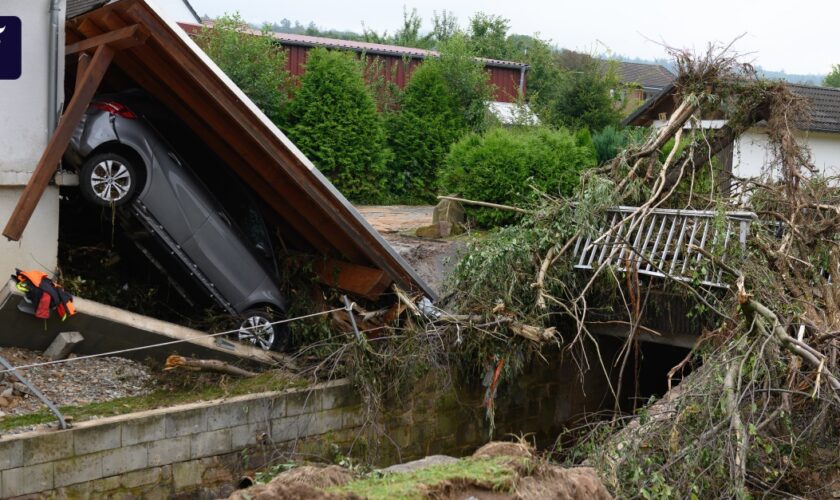 Unwetter mit Überschwemmungen in Nordhessen