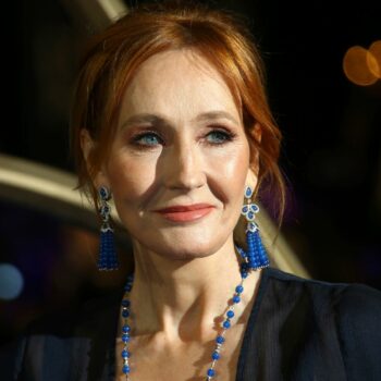 JK Rowling has faced fierce criticism online for her stance on trans people. Pic: AP