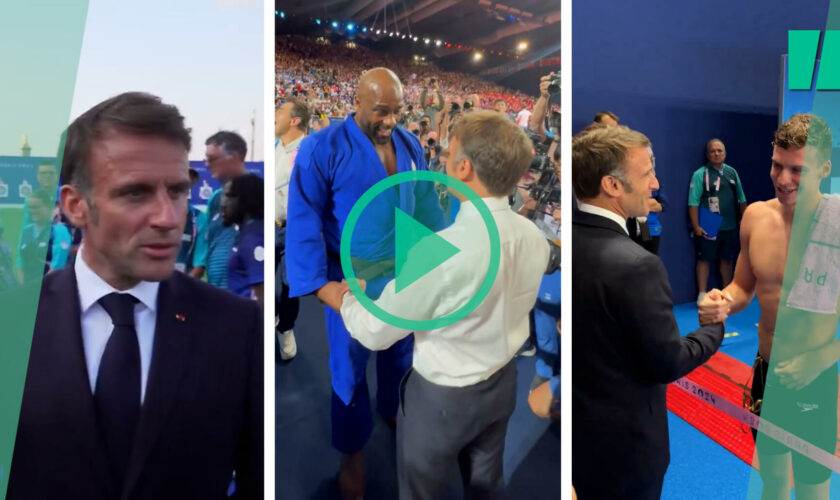 JO Paris 2024 : Emmanuel Macron était avec Teddy Riner, Léon Marchand et à Versailles pour célébrer les médailles françaises