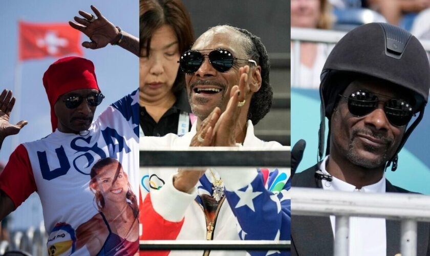 En images : le rappeur américain Snoop Dog vit sa meilleure vie aux JO 2024 de Paris