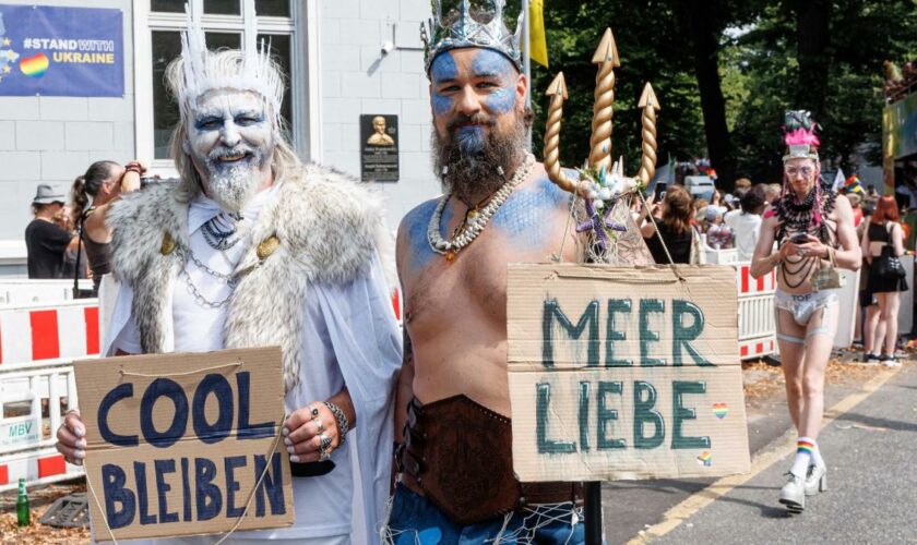 Zehntausende demonstrieren bei CSD in Hamburg