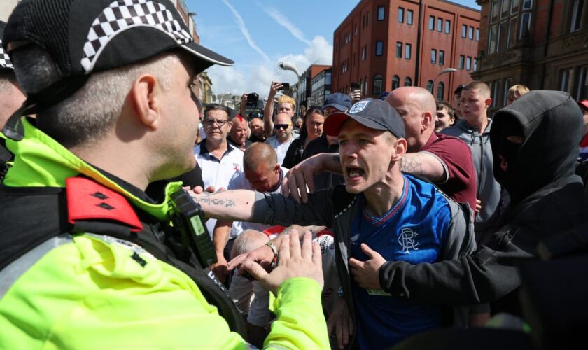 UK riots live: Far right violence erupts in Manchester and Liverpool as bricks thrown at police