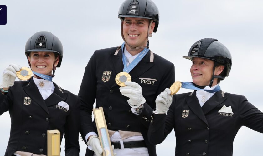 Nach Herzschlagfinale: Deutsche Dressurreiter gewinnen Olympia-Gold