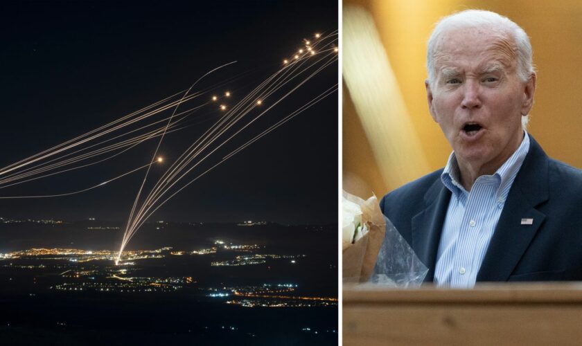 Biden hopes Iran backs down from conflict with Israel - after Hezbollah fires barrage of rockets