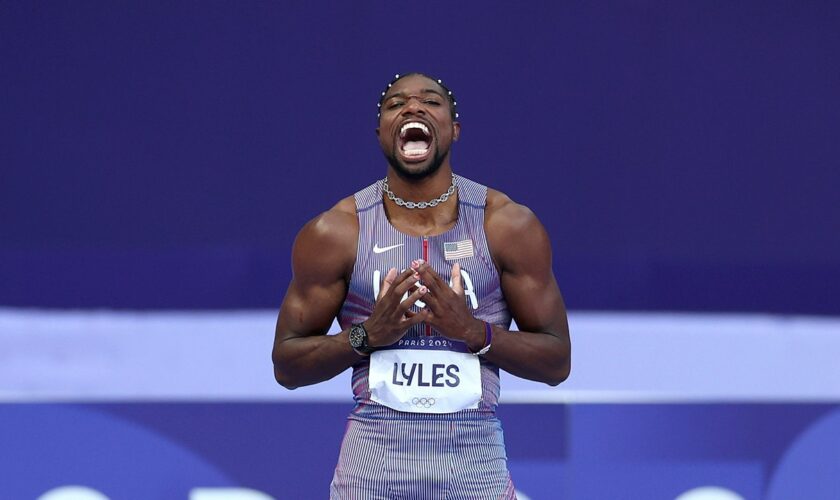 USA sprinter Noah Lyles wins first Olympic gold in epic men's 100M final