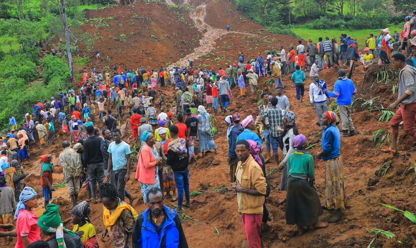 Glissements de terrain en Ethiopie: le bilan passe à 257 morts